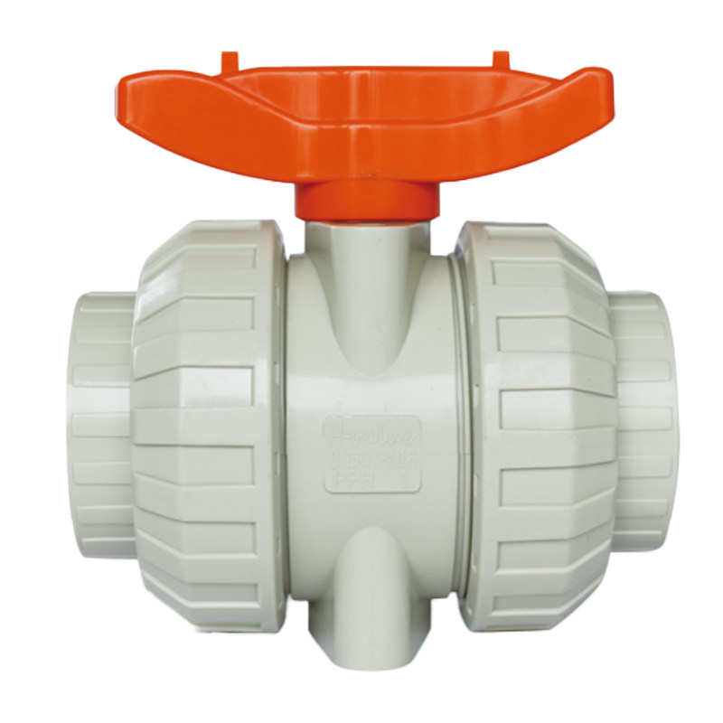 球阀聚丙烯pph双活接球pph开关epdm热熔内插球阀