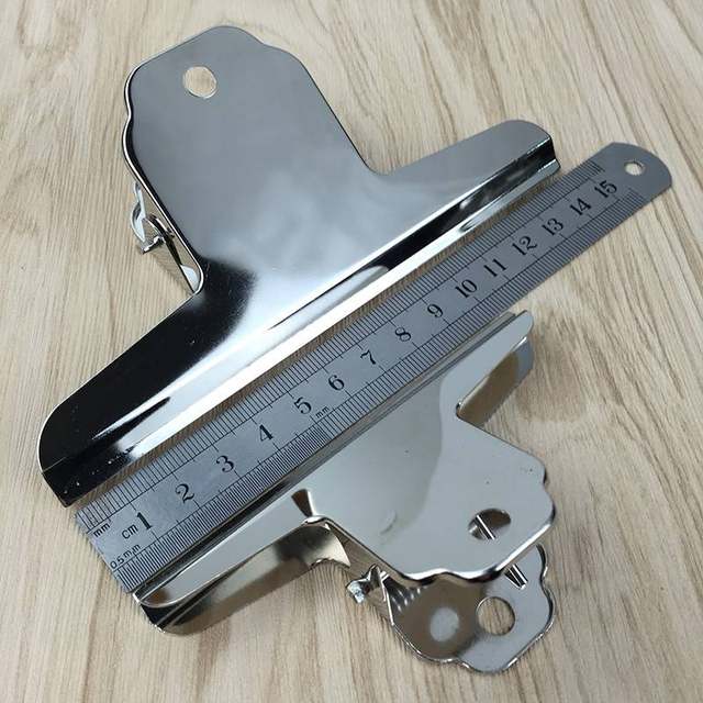 Stainless steel ticket large butterfly clip metal finance bill clip black iron clip hardware accessories office stationery clip Stainless steel ticket large butterfly clip metal finance bill clip black iron clip hardware accessories office stationery clip