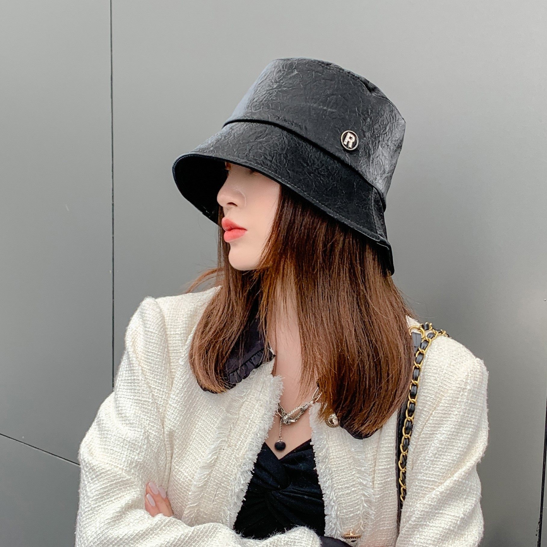 韩国渔夫帽女大帽遮脸太阳帽防紫外线韩版遮阳帽时尚帽子