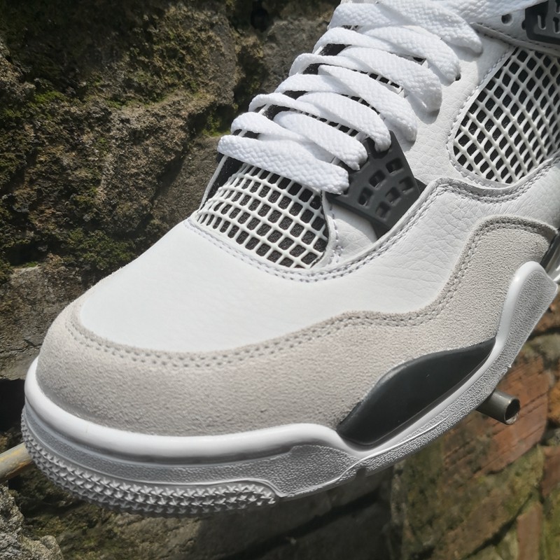 airjordanretroaj4灰白白黑小白水泥男子篮球篮球鞋