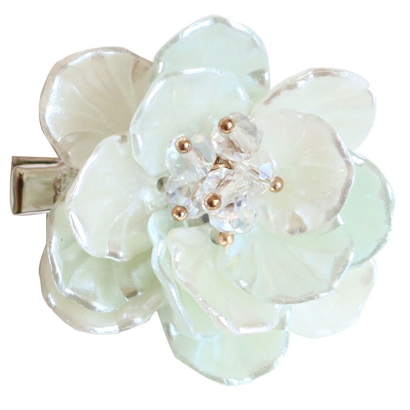 古装造型栀子栀子花花朵发夹汉服仙气头饰清新发饰