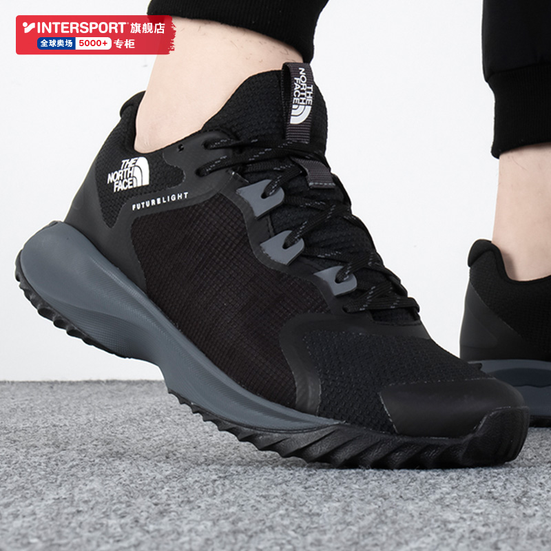 北面徒步鞋男鞋2022冬季新款鞋子户外运动鞋透气登山鞋飞盘跑步鞋