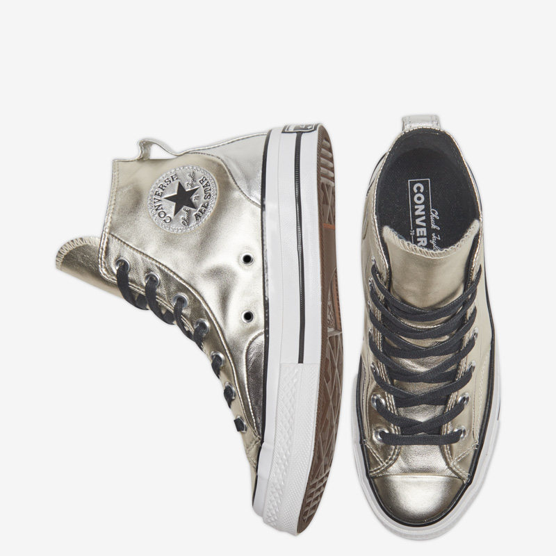 男鞋70高帮时尚 潮牌运动鞋 569433 converse匡威官方chuck 金色女鞋