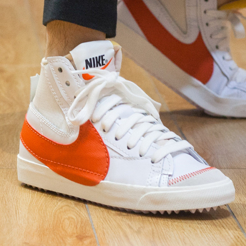 nike耐克男鞋开拓者大勾高帮小白鞋板鞋解构拼接运动休闲鞋