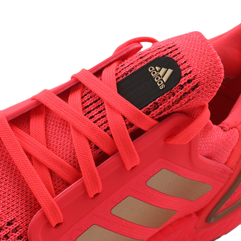 阿迪达斯运动鞋女鞋2020新款ultraboost新年红色跑步鞋