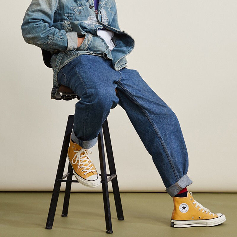 converse匡威高帮帆布鞋男鞋女鞋1970s三星标落叶黄情侣休闲板鞋