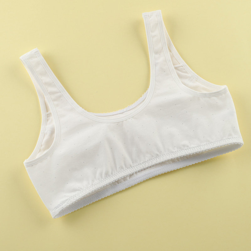 可娃衣少女背心发育期棉薄款初高中学生秋冬钢圈文胸