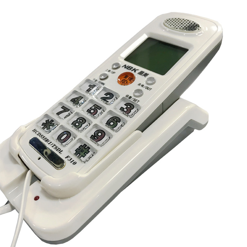 家用壁挂式小电话机座机酒店宾馆来电显示 桌放电话小挂机小分机