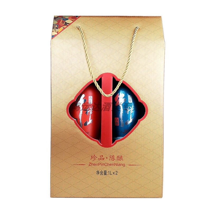 牛栏山二锅头珍品陈酿20马尔斯绿52度珊瑚红1l 瓶浓香型纯粮白酒 - 痕