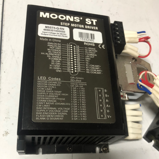 moons鸣志驱动器步进电机msst5qrnstf10ec原装程序智能其它元器件