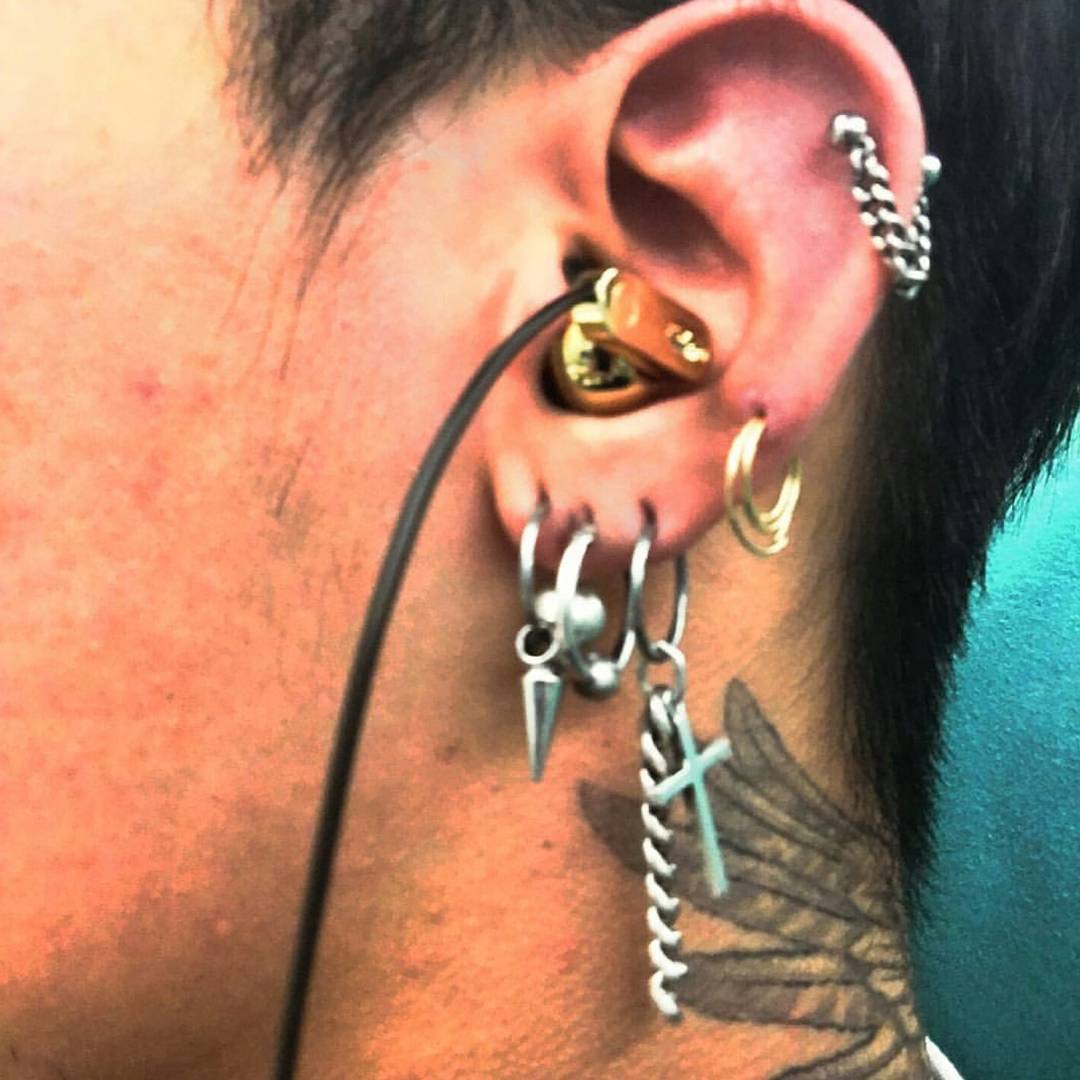 gd权志龙吴亦凡同款圆环耳环饰品peaceminusone纯银pmo耳钉耳坠潮