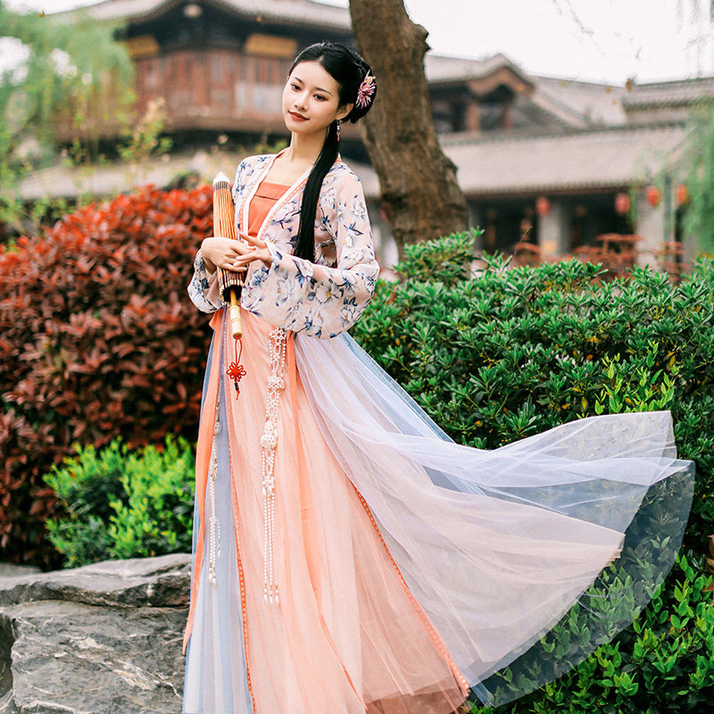 麦叙素衣唐制齐腰襦裙汉服女春夏原创正品中国汉服