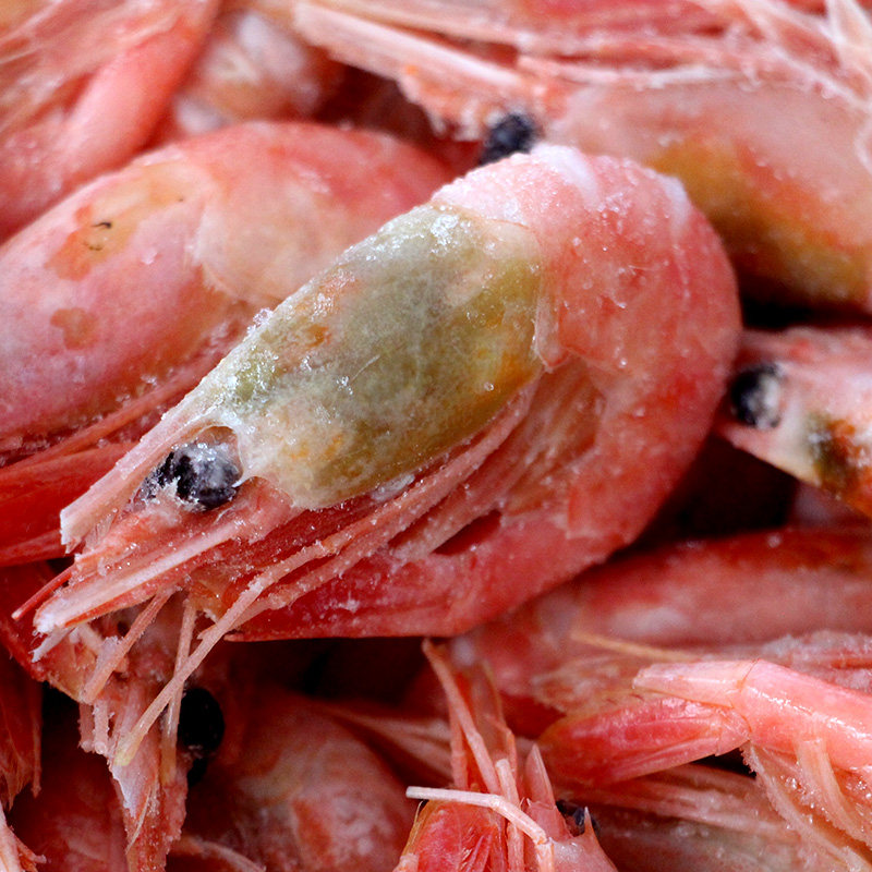 北极熊整箱黑头北极虾冰元宝5斤大号虾甜虾即冻虾