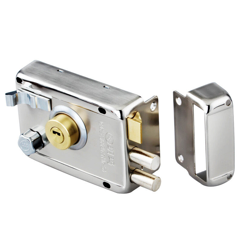 门锁玥玛外装防盗防盗门叶片多轨轨道全铜锁芯机械门锁