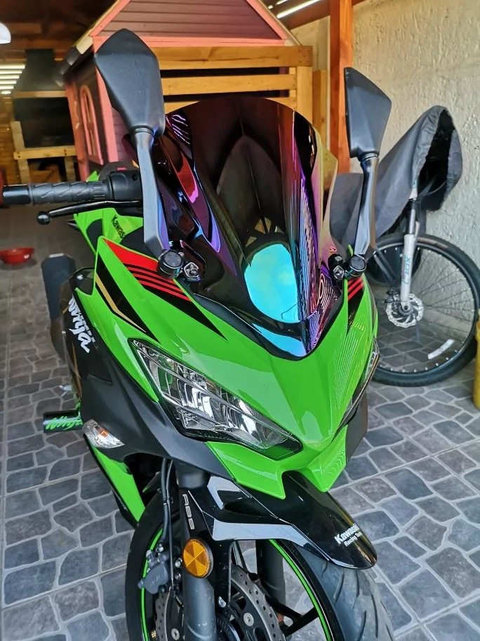 川崎忍者改装ex400ninja4001820新款挡风玻璃风挡摩托车前挡风