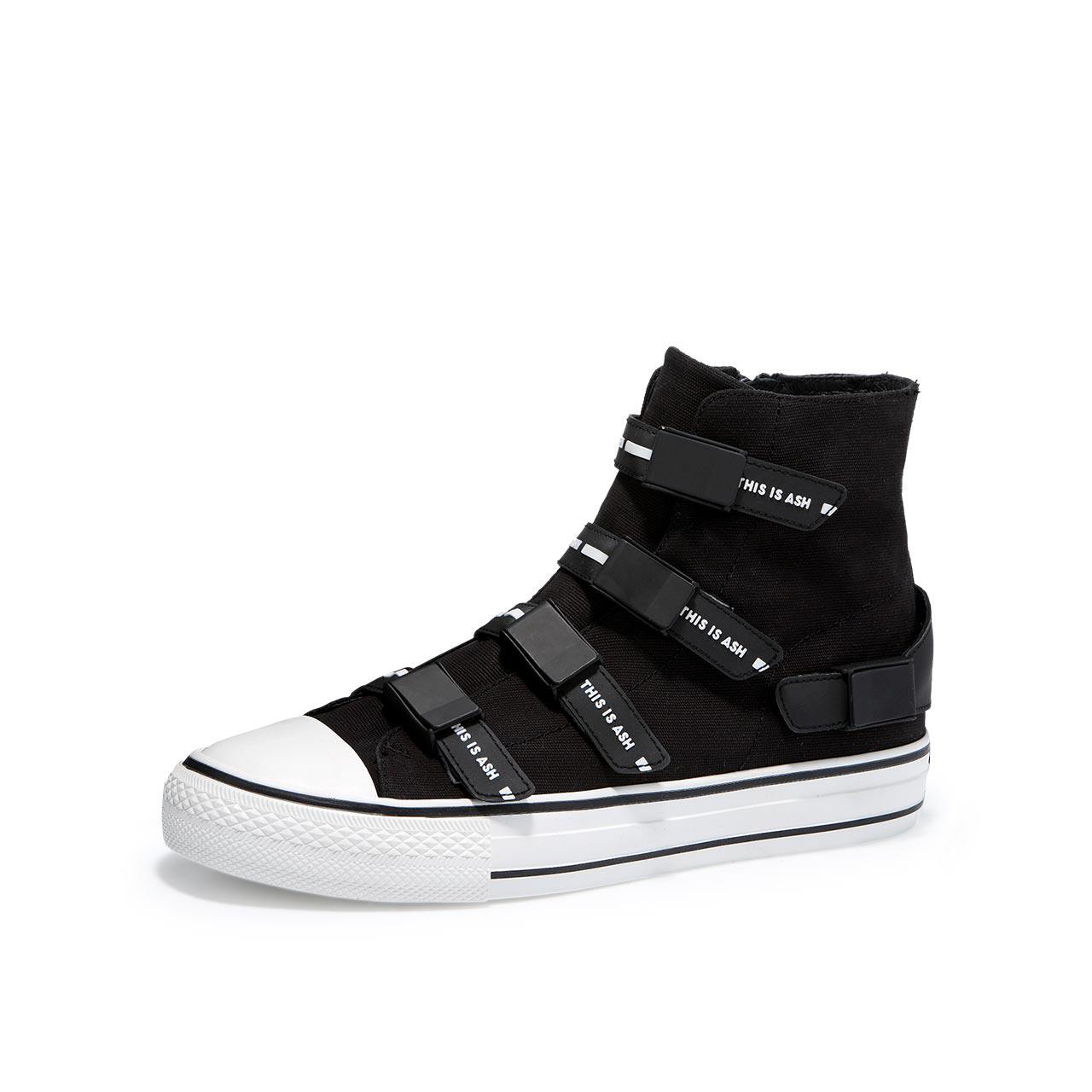 ash男鞋秋季新款vito拉链搭扣户外休闲鞋高帮加帆布鞋