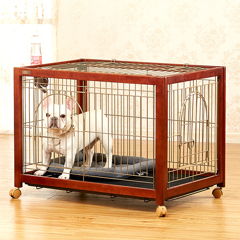 尚昊佳进口实木狗狗笼子中型犬柯围栏室内隔离带狗笼子