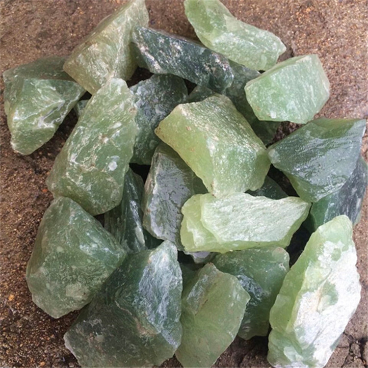 一斤岫玉原料原石大块毛料籽料裸石玉石边角料珠宝奇石