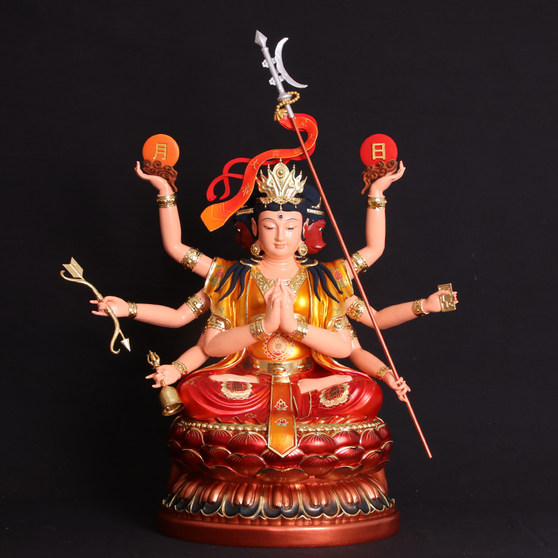 16寸斗姆元君姥道教树脂佛像神像摆件客厅中式摆件