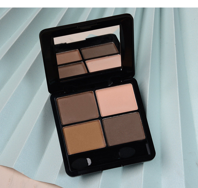 米修四色眼影盘大地色哑光初学者ins超火正品专柜牌子2020年新款