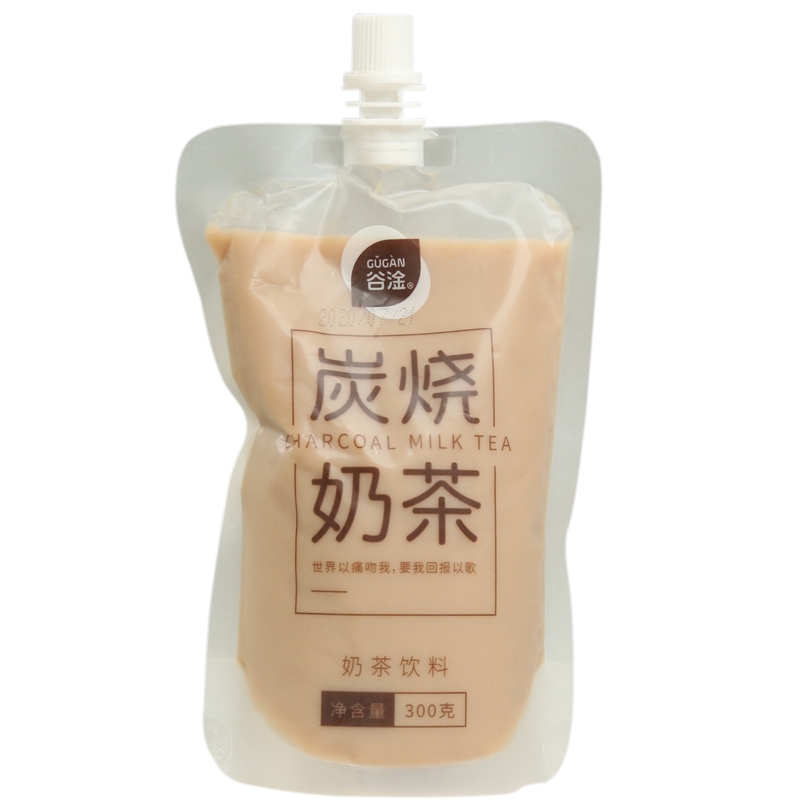 奶茶秋天第一杯谷淦炭烧袋装茶饮料300g6袋饮品袋装奶茶