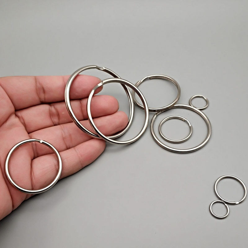 diy金属小环连接配件 锁匙环光圈特大超小铁环 银色挂扣男士创意