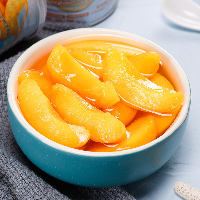 【薇娅推荐】带澳飞 砀山黄桃罐头 冰糖桃条 312g*2罐