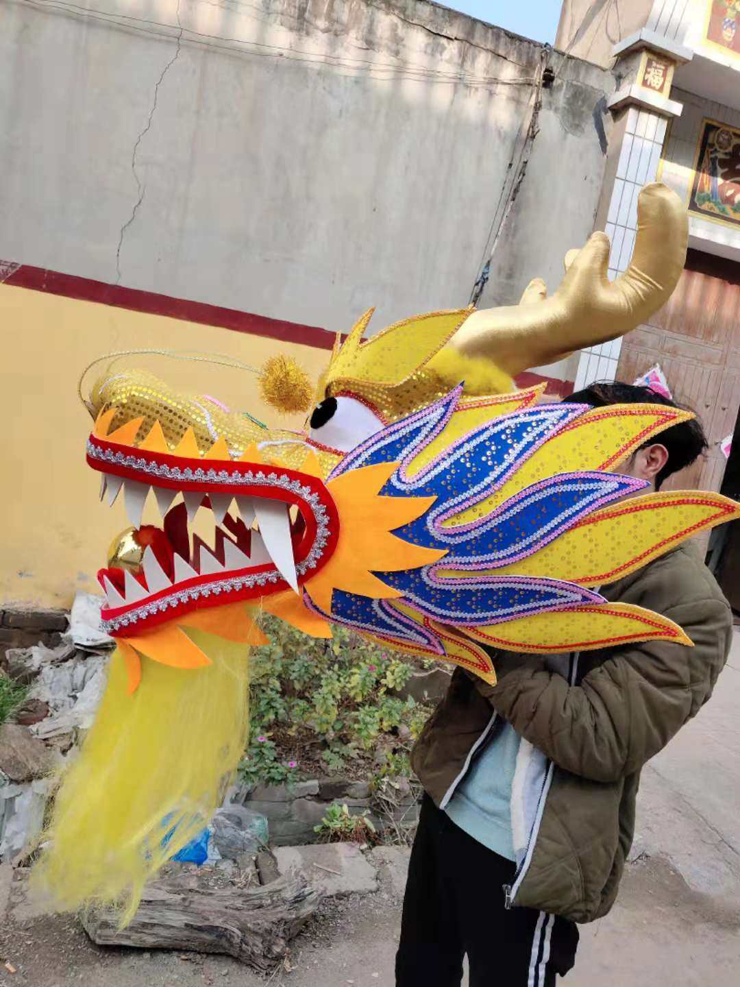 道具舞龙龙头民间民族艺术品影视舞台表演服装其他