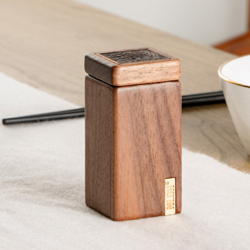 牙签中式高级实木创意家用木质高档轻奢收纳牙签盒