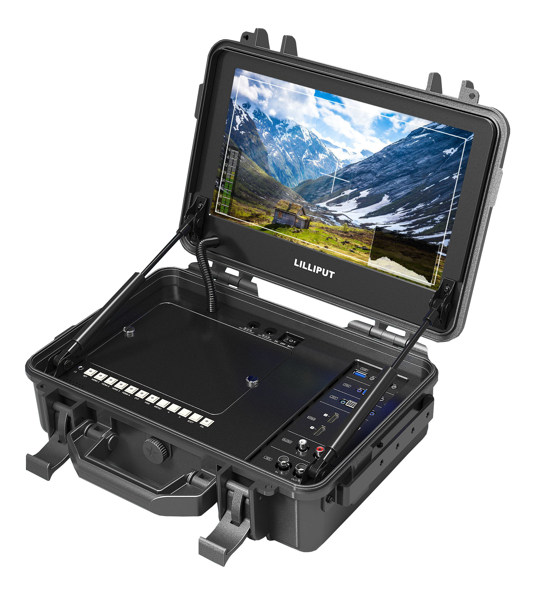 0便携式sdi导演监视器vga