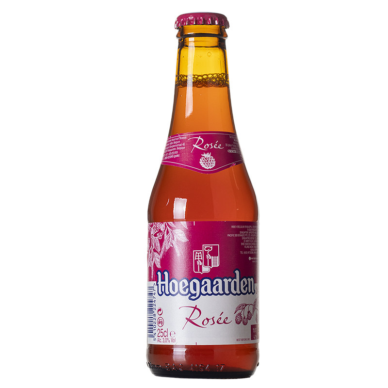 4瓶装 进口福佳玫瑰啤酒果味精酿啤酒女生喝的聚会不易醉的酒