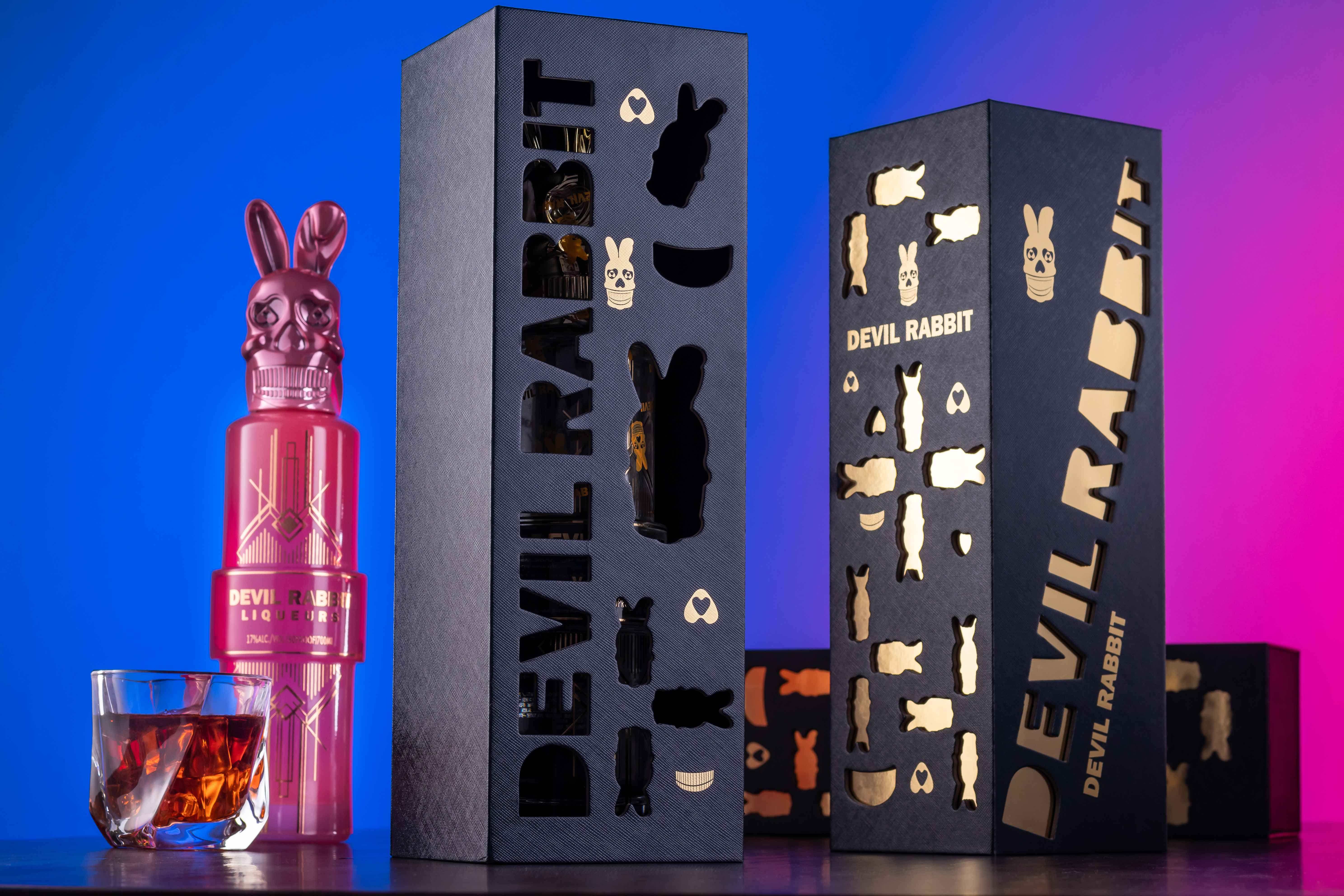 恶魔兔子粉色伏特加 devil rabbit vodka法国原装进口洋酒利口酒