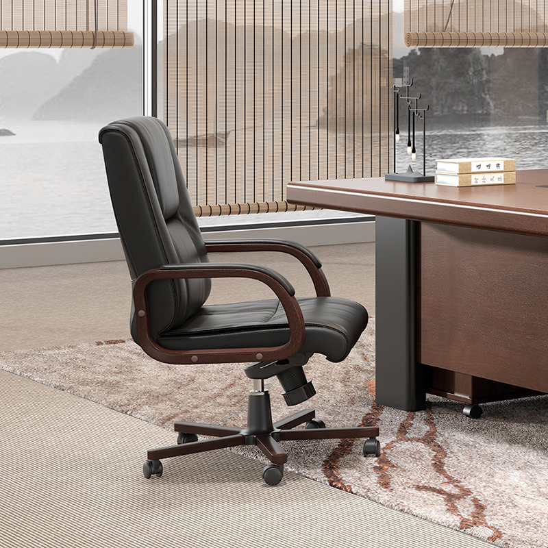 圣奥sunon政励会议洽谈椅皮老板主管职员办公家具大班椅