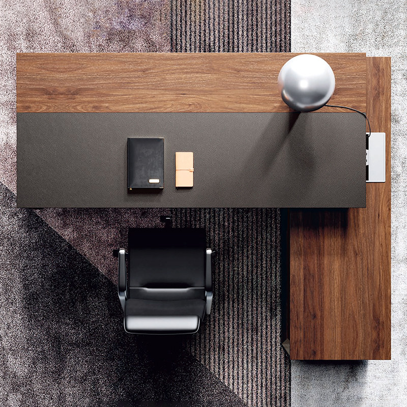 圣奥sunon办公桌总裁简约现代大班台中班经理主管大班台