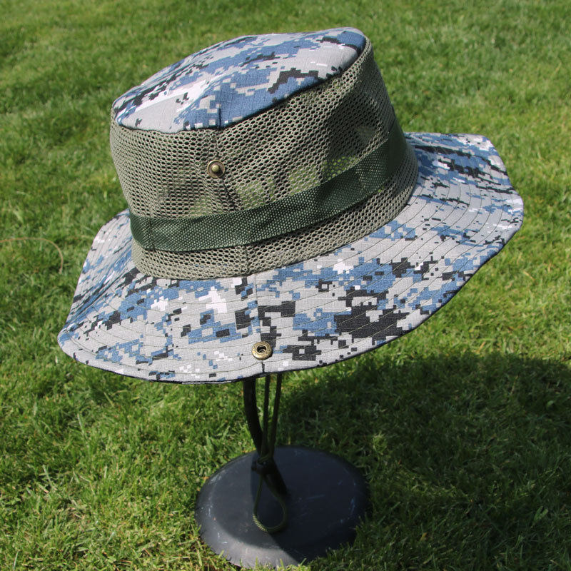 男女网布迷彩夏季户外大檐遮阳帽作训帽军战术帽子
