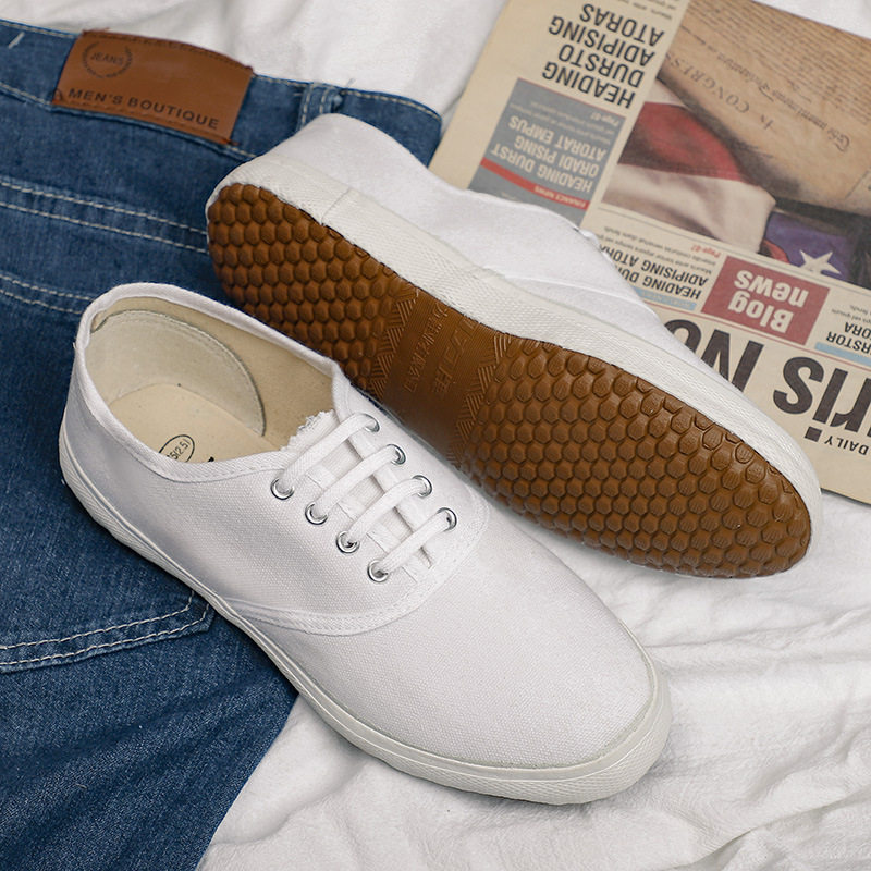 回力田径跑步运动鞋男白球鞋学校运动会指定小白鞋单鞋