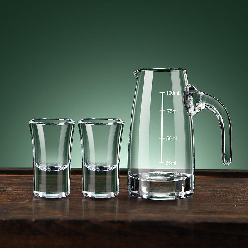 酒杯白酒具酒器礼品创意套装水晶玻璃白酒杯家用茶道