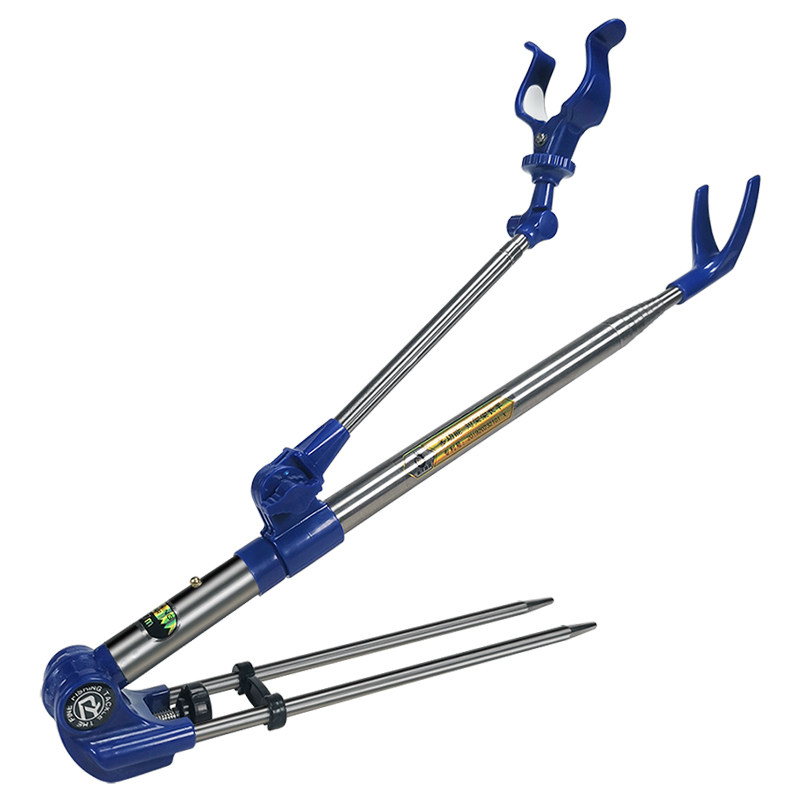 渤洋不锈钢钓鱼支架野钓地插钓箱炮台台架超硬鱼杆支架