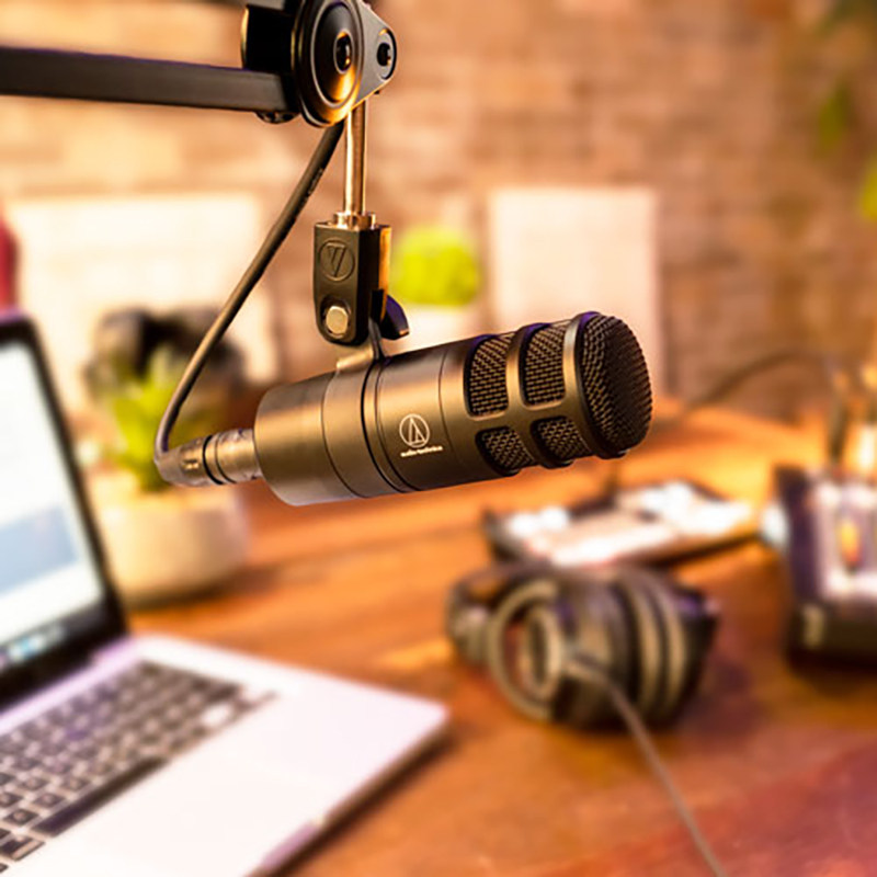 铁三角at2040动圈话筒专业广播录音麦克风电台配音话筒