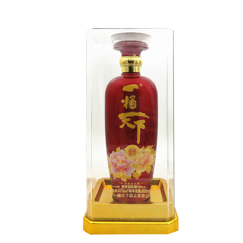 一桶天下花开迎春红色黄色任选52度500ml5发白酒
