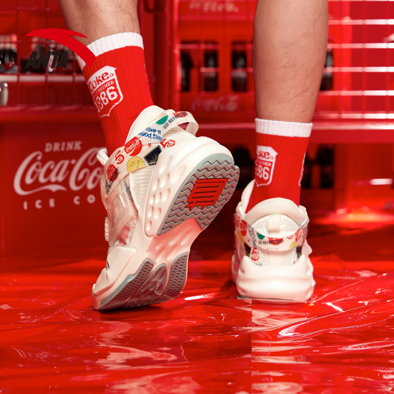 安踏可口可乐联名男鞋运动鞋2020新款霸道透气休闲鞋运动休闲鞋