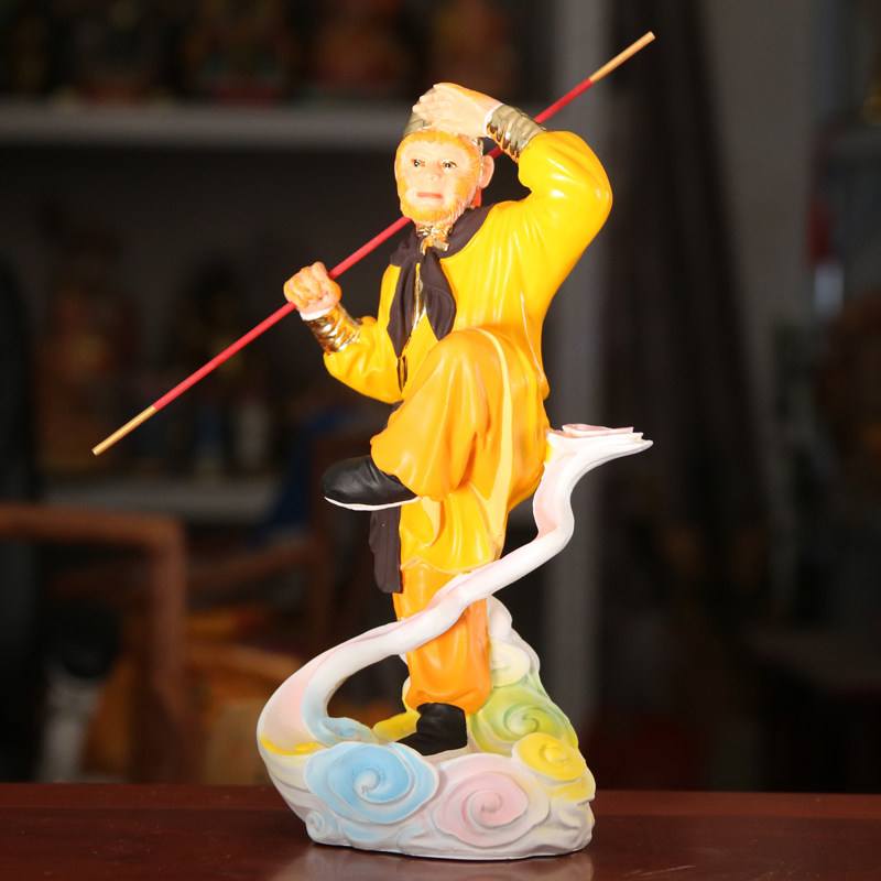 孙悟空摆件16寸齐天大圣神像战胜树脂佛像佛堂寺庙摆件