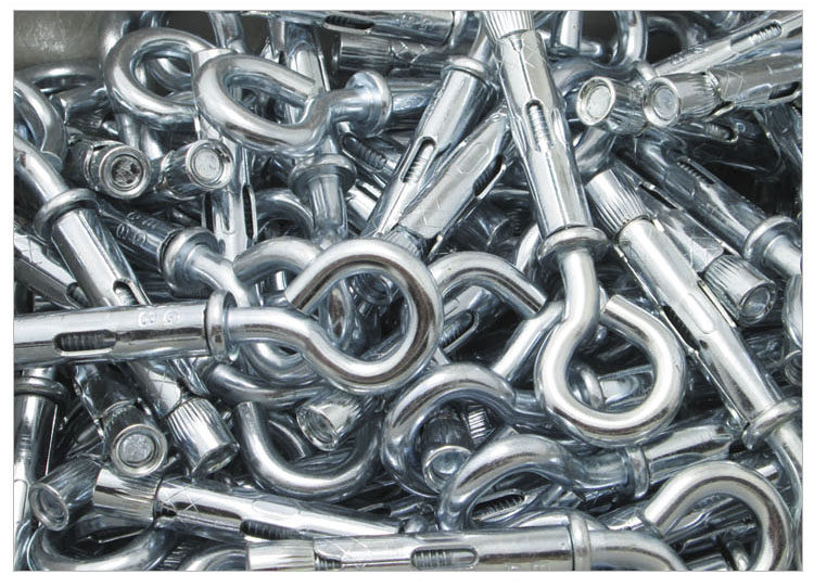 膨胀螺丝胀管眼圈吊环拉爆镀锌m65m8m10m12膨胀螺丝