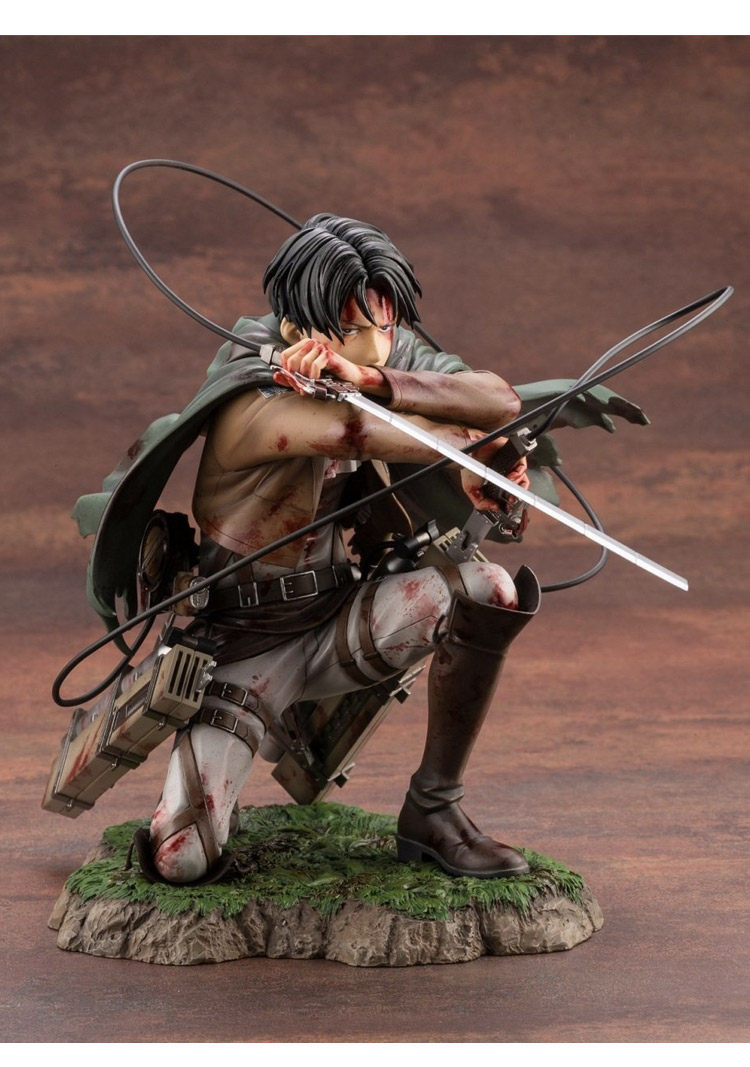 模型进击巨人兵长手办二次元动漫利威尔战损摆件手办