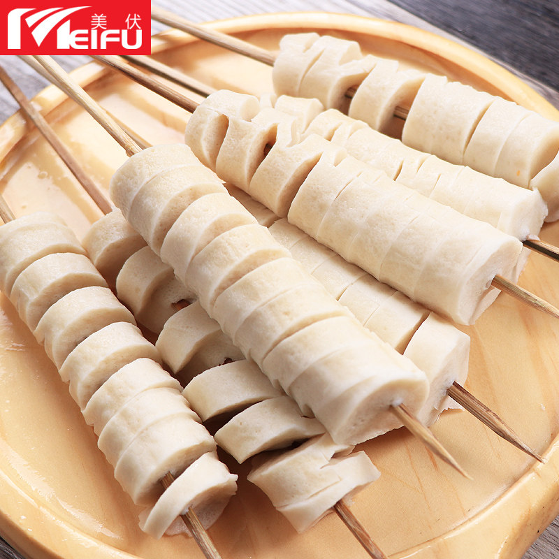 面筋速冻白面筋1kg20串原味半成品烧烤油炸豆制品面筋制品