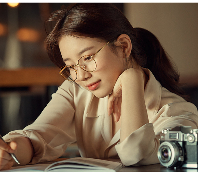 carin秀智卡琳同款眼镜框女小框复古可度数超轻眼镜架