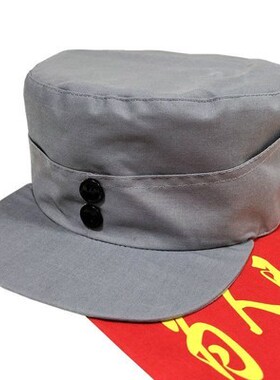 老式成人儿童八角帽小孩新四红军帽