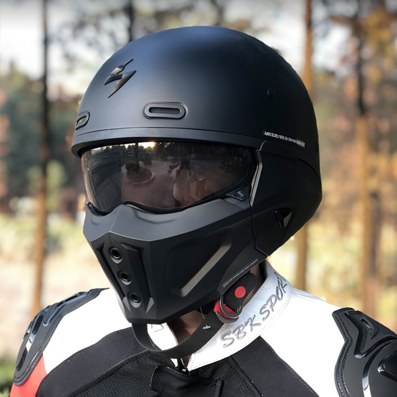 头盔蝎子scorpionexo哈雷机车摩托复古战士全盔摩托车头盔