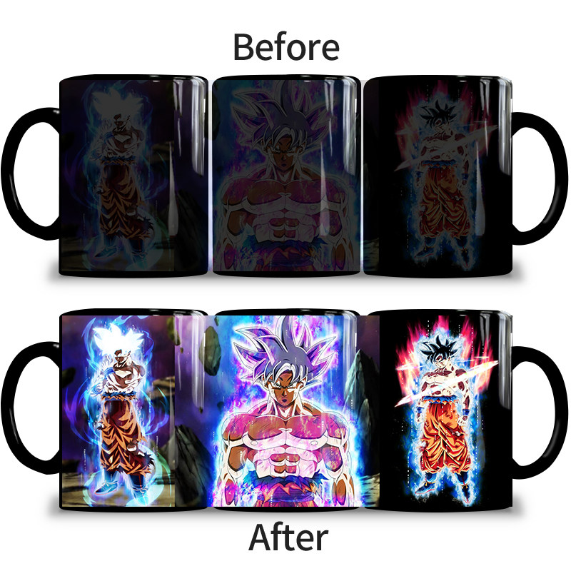 七龙珠自在在意悟空加热热水创意变色马克陶瓷动漫水杯