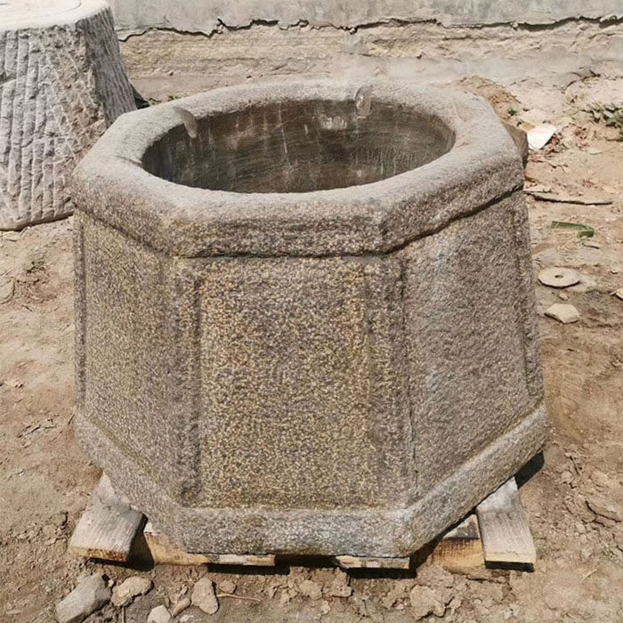 石雕井口井井盖水井仿古老式井台石头庭院家用石雕